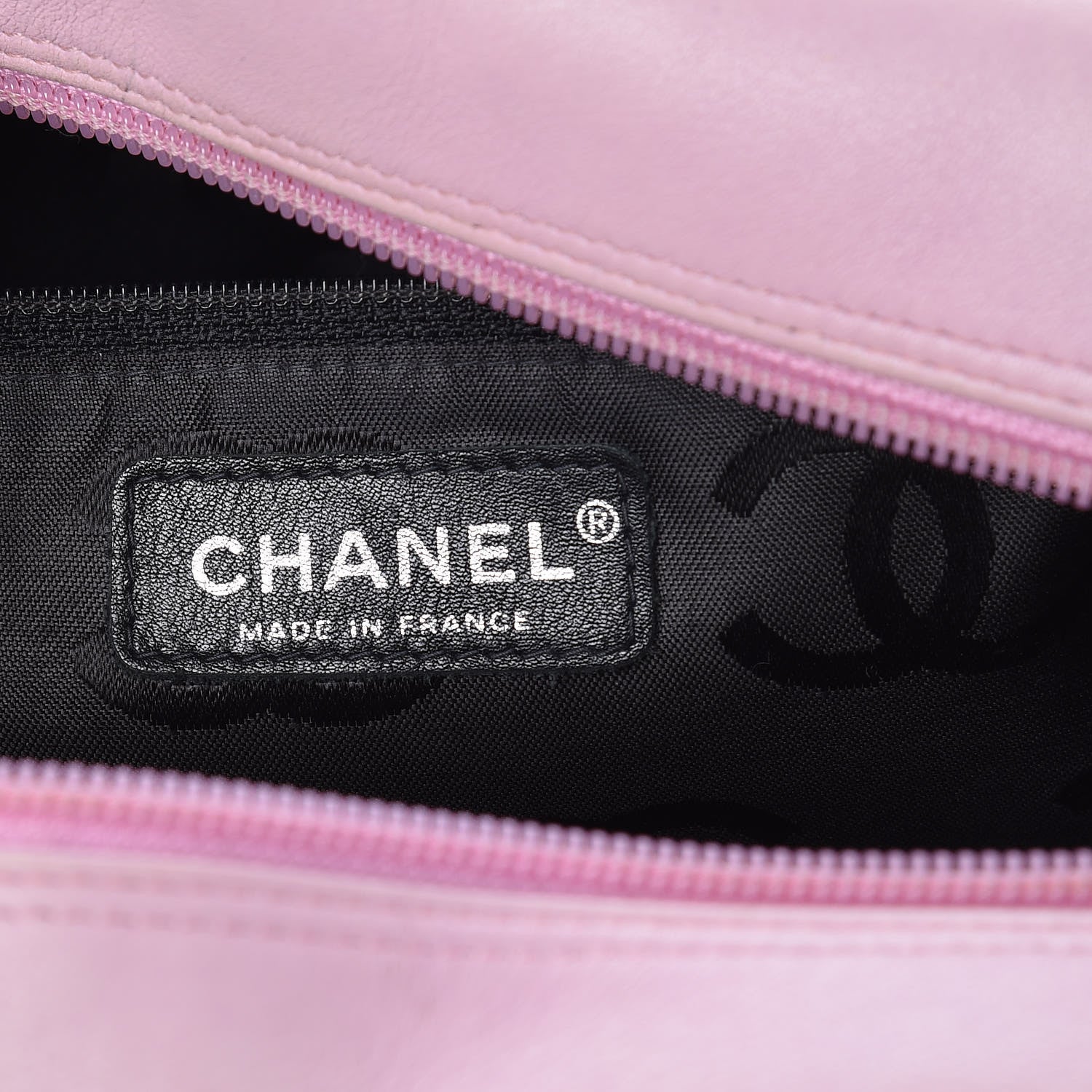Chanel Calfskin Quilted Large Cambon Bowler Pink Black 6 of 11