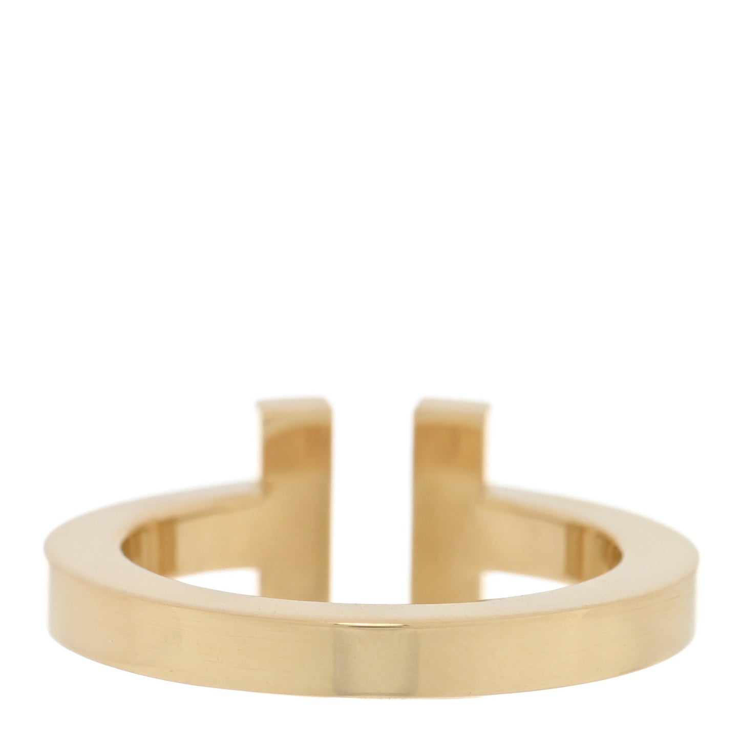 18K Yellow Gold T Square Ring 48 4.5