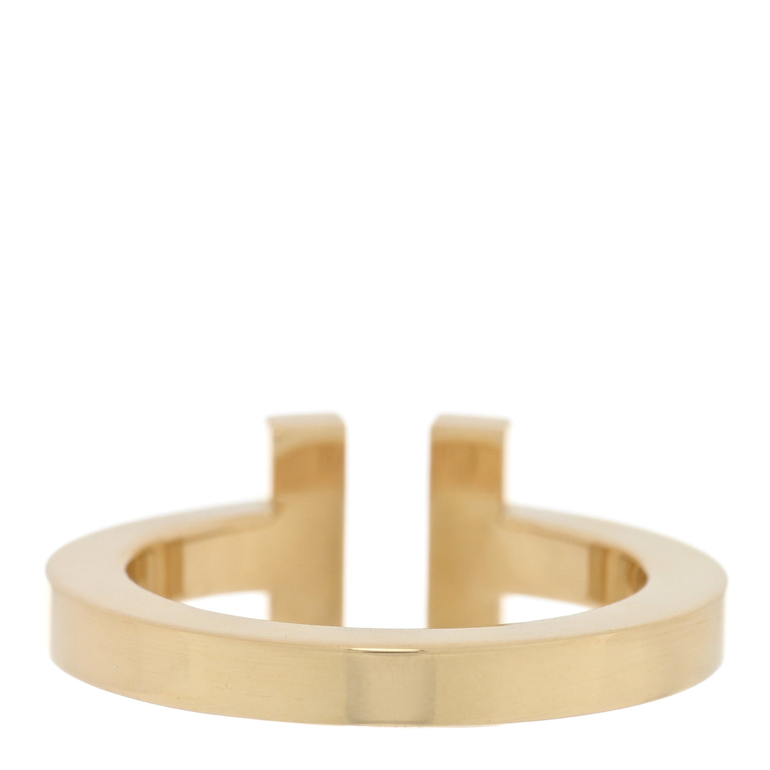 Tiffany 18K Yellow Gold T Square Ring 48 4.5 3 of 4