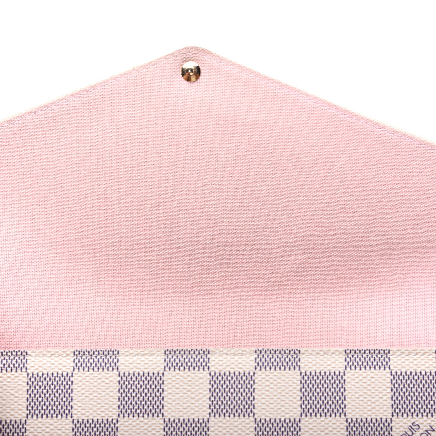 Louis Vuitton Damier Azur Pochette Felicie Chain Wallet Rose Ballerine 11 of 19