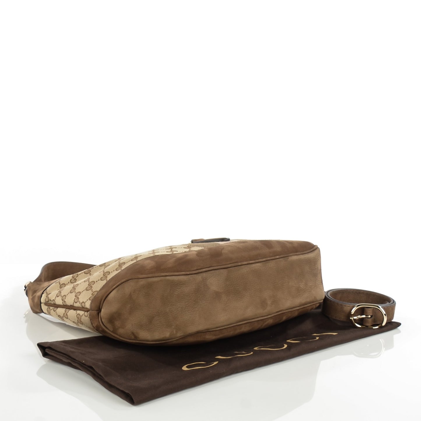 Monogram Web Medium Jackie O Hobo Brown