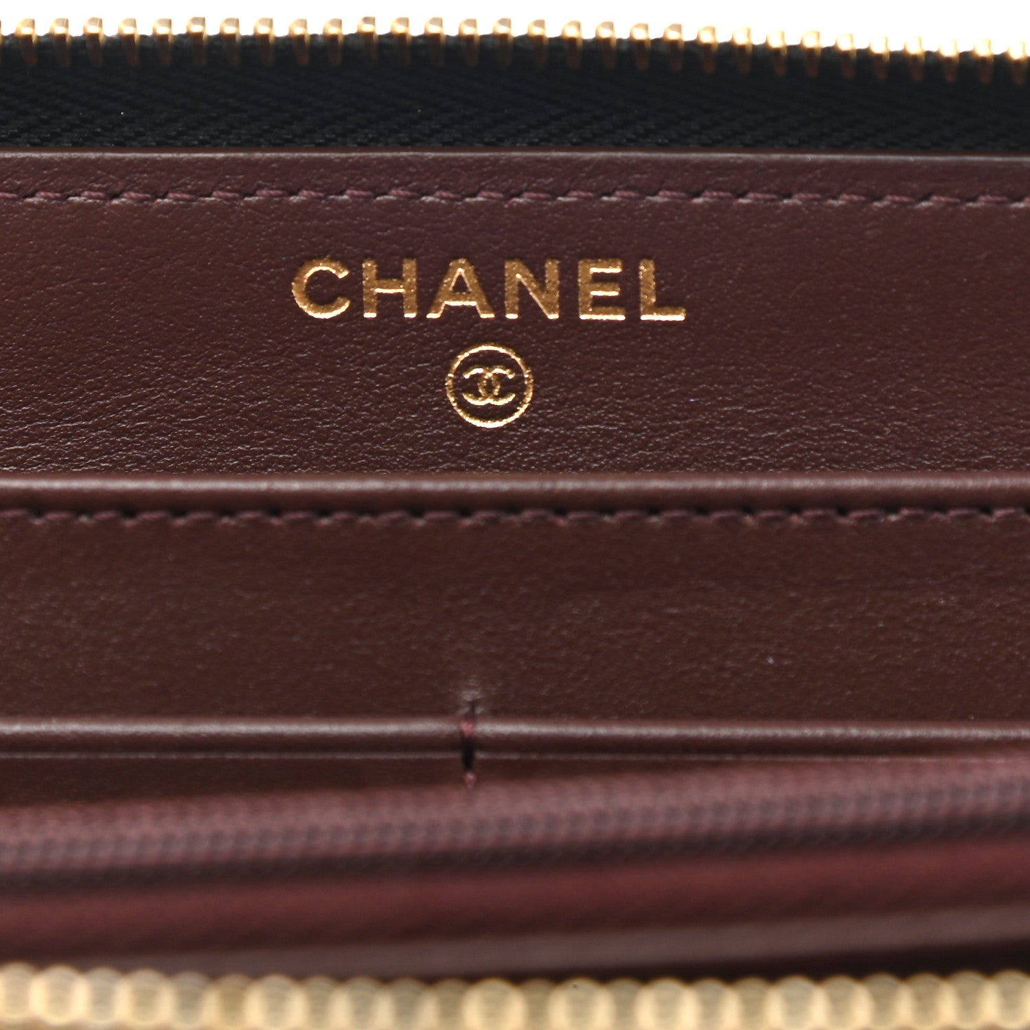 Chanel Caviar Quilted Large Gusset Zip Around Wallet Black 6 of 14