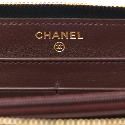 Chanel Caviar Quilted Large Gusset Zip Around Wallet Black 6 of 14