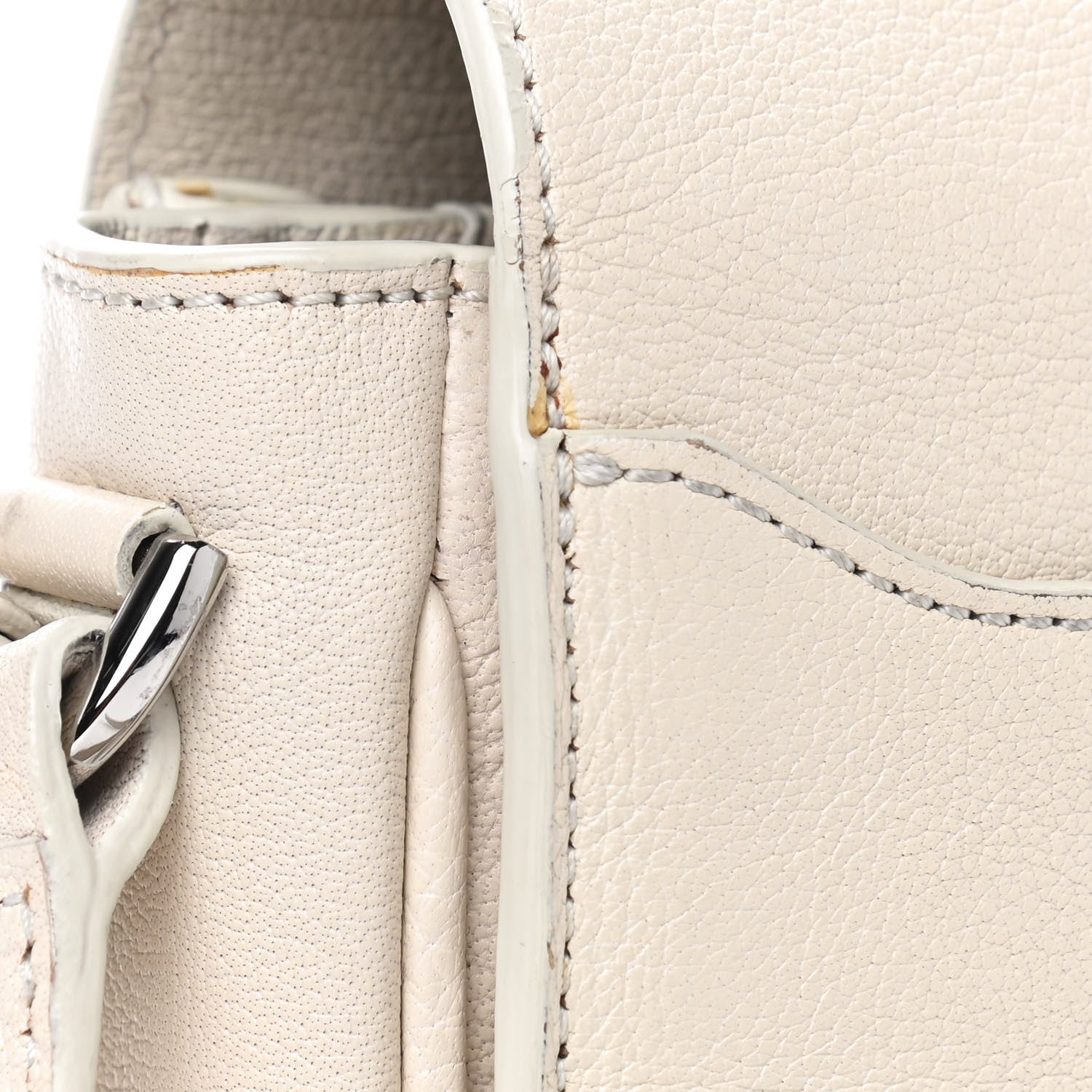 Mulberry Shiny Goatskin Bayswater Shoulder Bag White 9 of 15