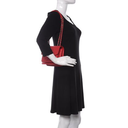 Chanel Grained Calfskin Quilted Small CC Box Flap Red 2 of 12