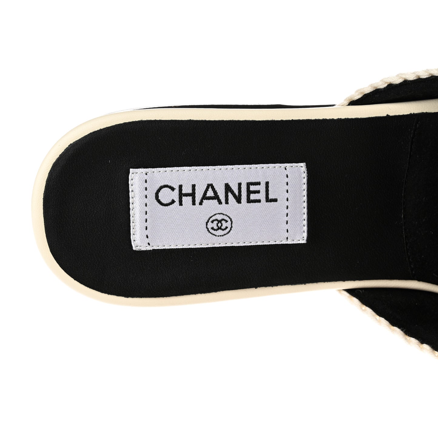 Crochet CC Mules 38.5 Black Ivory