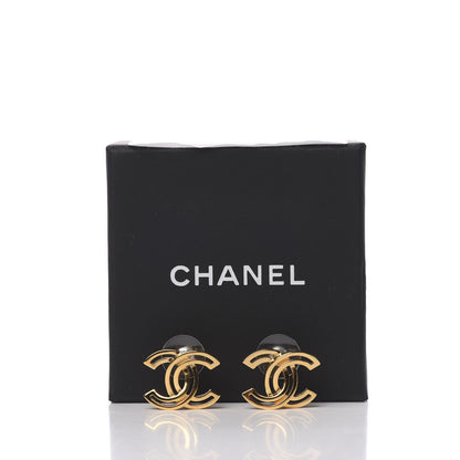 Chanel Metal Obazine CC Earrings Gold 5 of 5