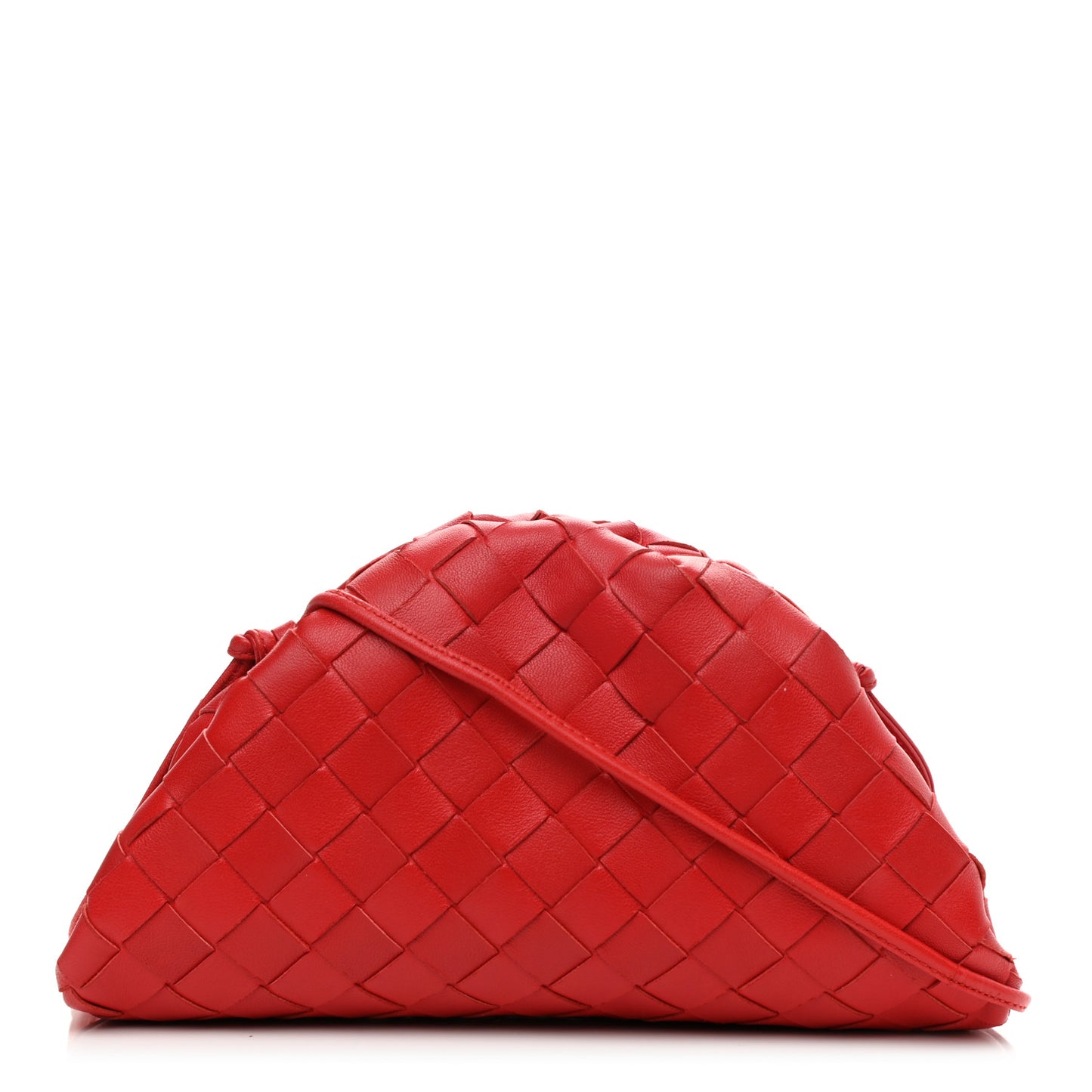 Nappa Intrecciato The Mini Pouch Bright Red
