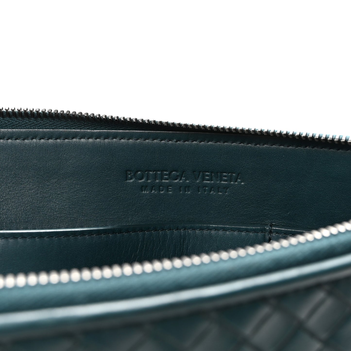 Nappa Intrecciato Wristlet Zip Wallet Brighton