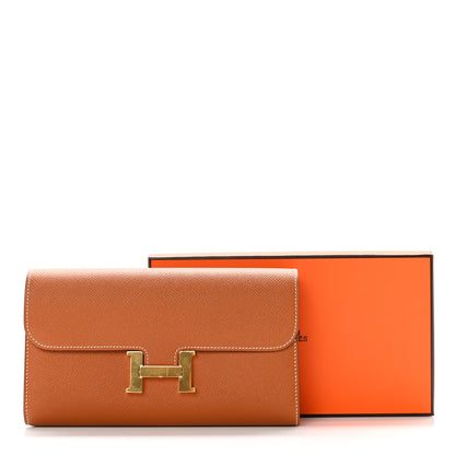 Hermes Epsom Constance Long Wallet Gold 7 of 7