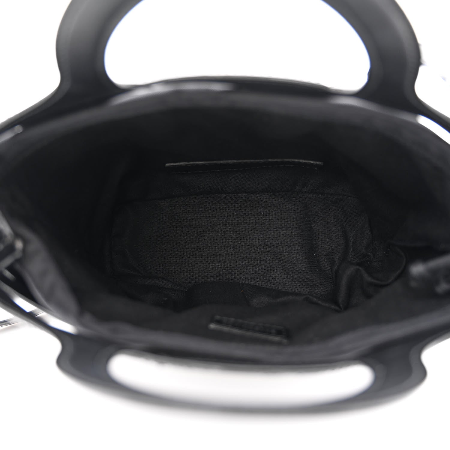 Balenciaga Patent Calfskin Small Neo Basket Tote Black 8 of 13
