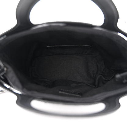 Balenciaga Patent Calfskin Small Neo Basket Tote Black 8 of 13