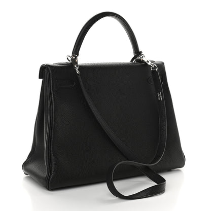 Hermes Togo Kelly Retourne 32 Black 3 of 11