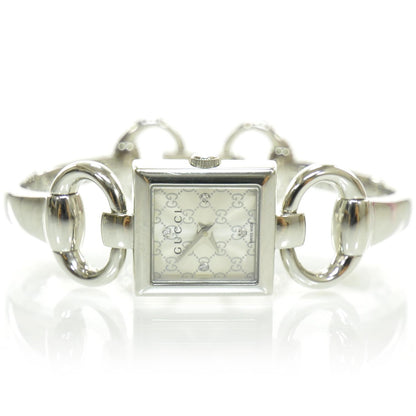 Gucci Stainless Steel Diamond Mother of Pearl 19mm Tornabuoni Quartz Watch 1 of 6