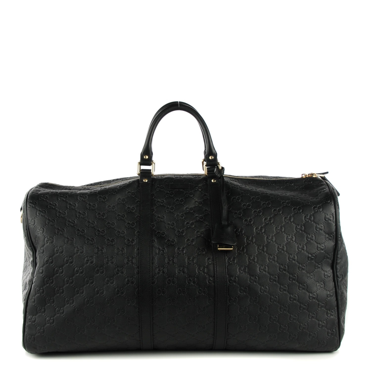 Gucci Guccissima Large Carry On Duffle Black 1 of 7