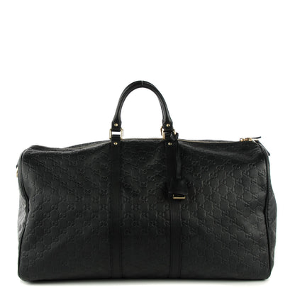 Gucci Guccissima Large Carry On Duffle Black 1 of 7