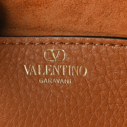 Valentino Garavani Soft Grainy Calfskin Alltime Shoulder Bag Almond Beige 6 of 9