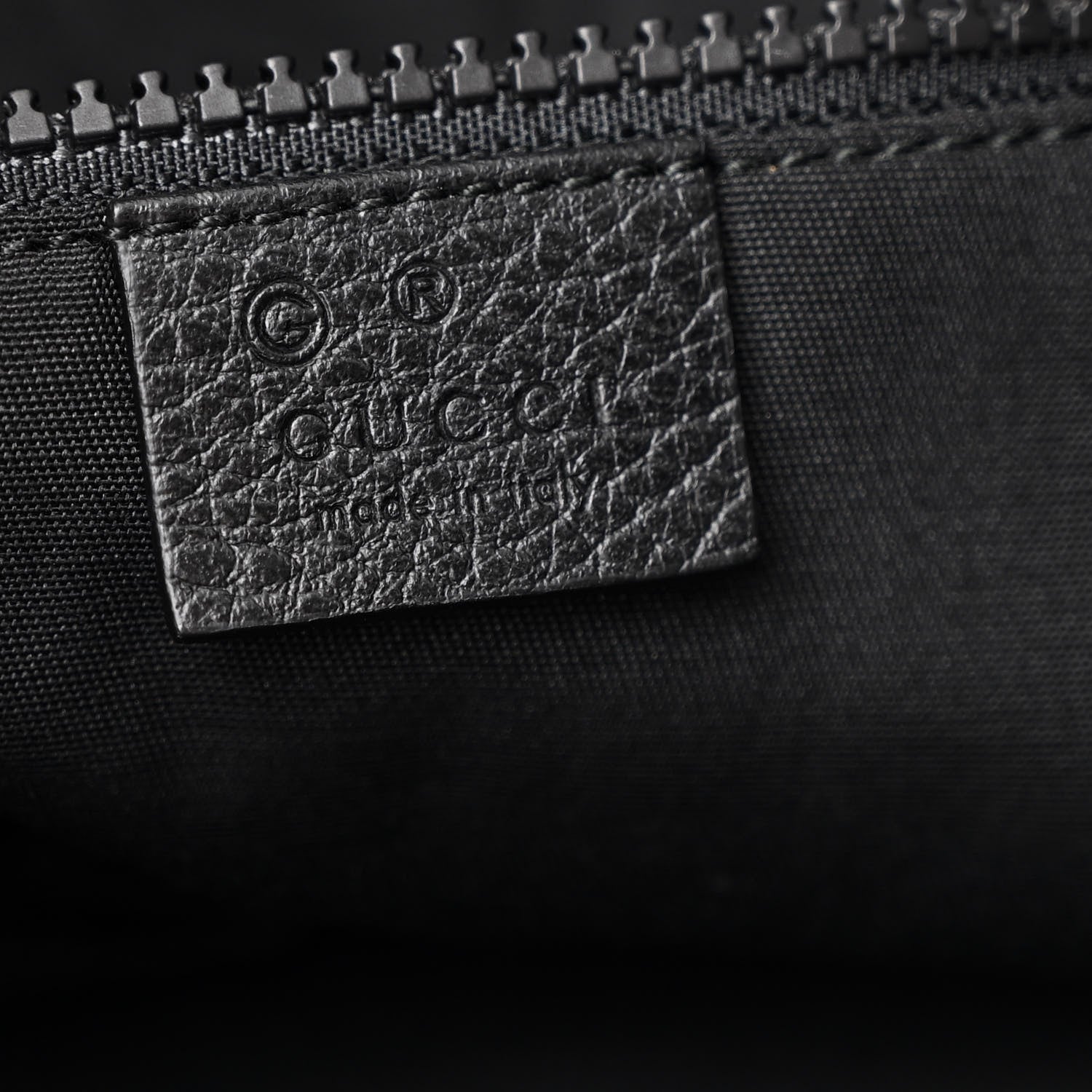 Gucci Nylon Monogram Vertical Tote Black 6 of 11