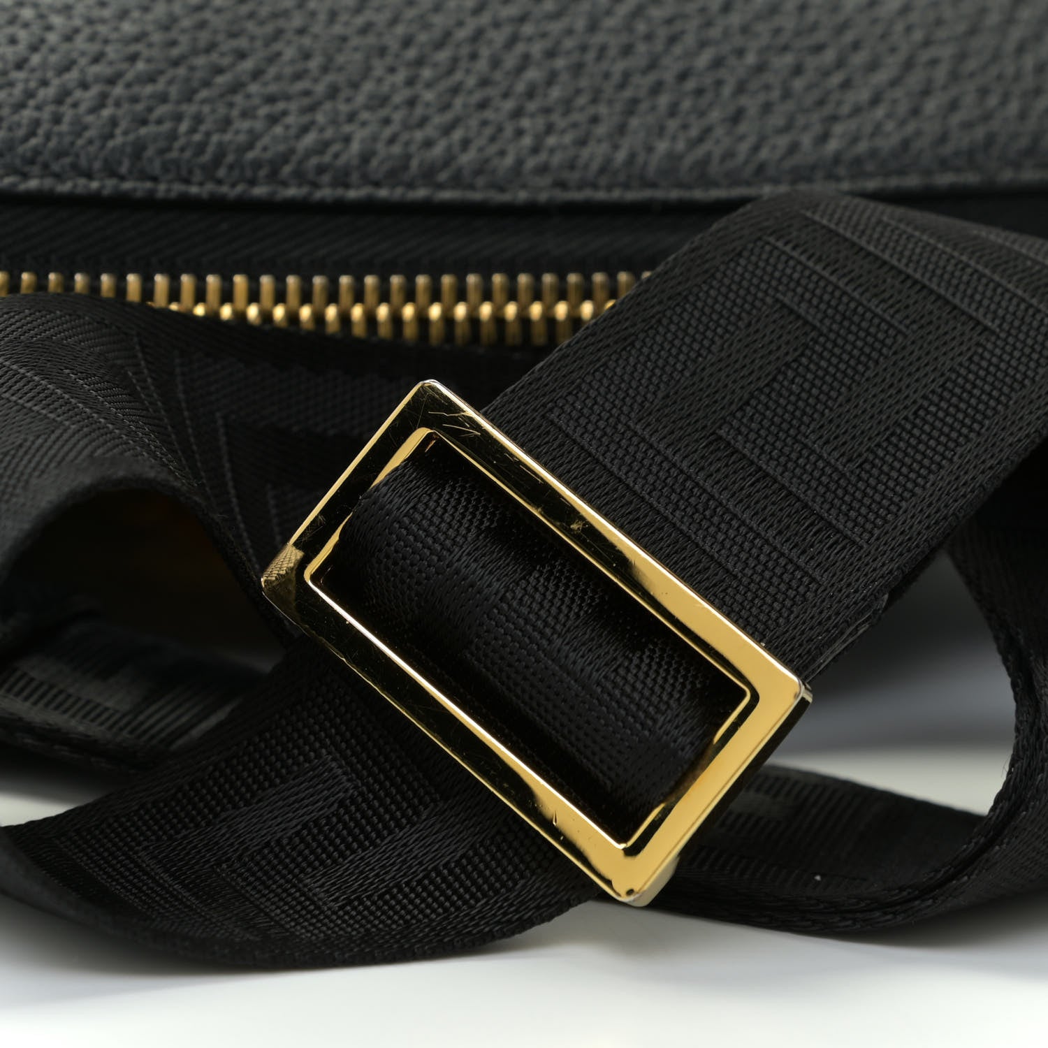Versace Grained Calfskin Medusa Messenger Bag Black 16 of 16