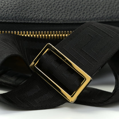Versace Grained Calfskin Medusa Messenger Bag Black 16 of 16