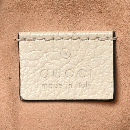 Gucci Textured Calfskin Web Mini Ophidia Round Shoulder Bag Mystic White 6 of 12