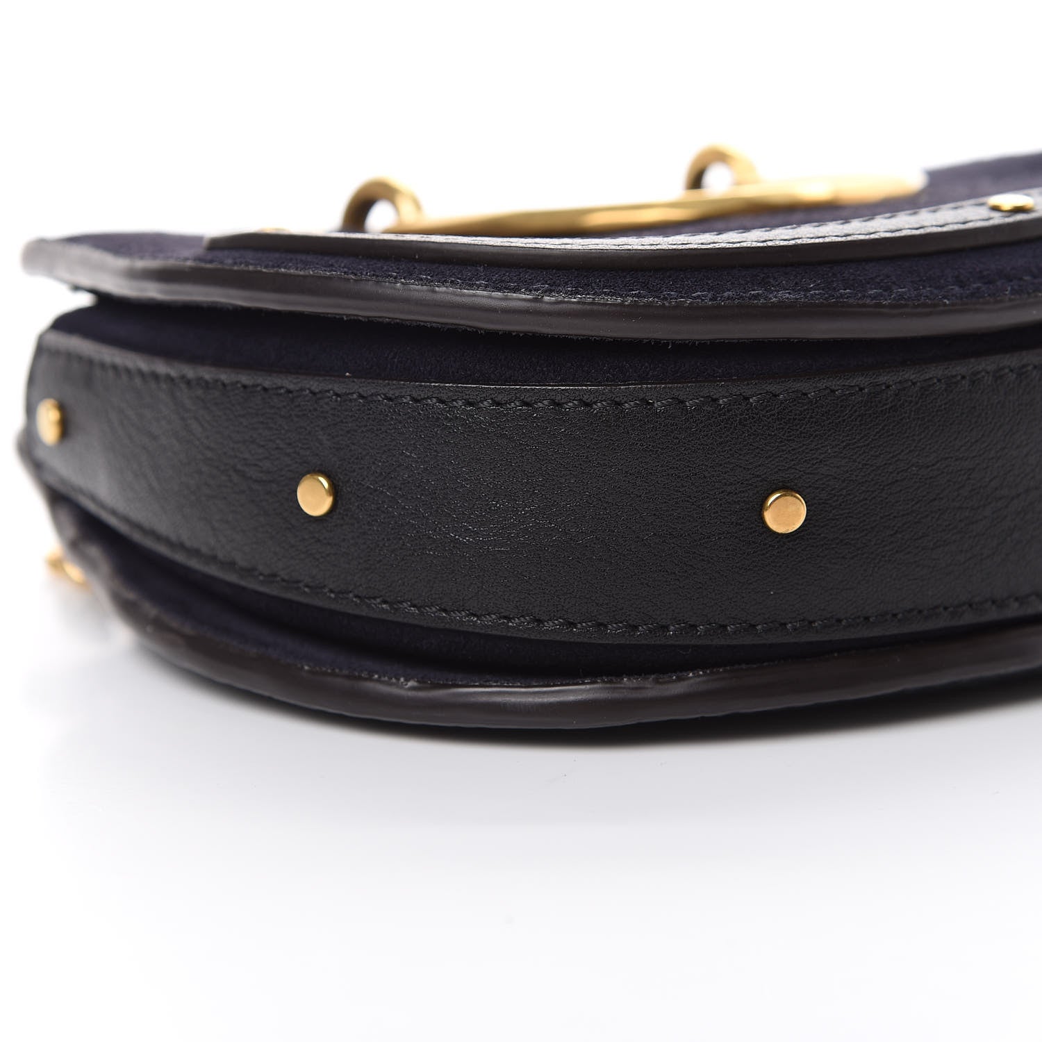 Chloe Calfskin Suede Mini Pixie Signature Belt Bag Full Blue 8 of 9