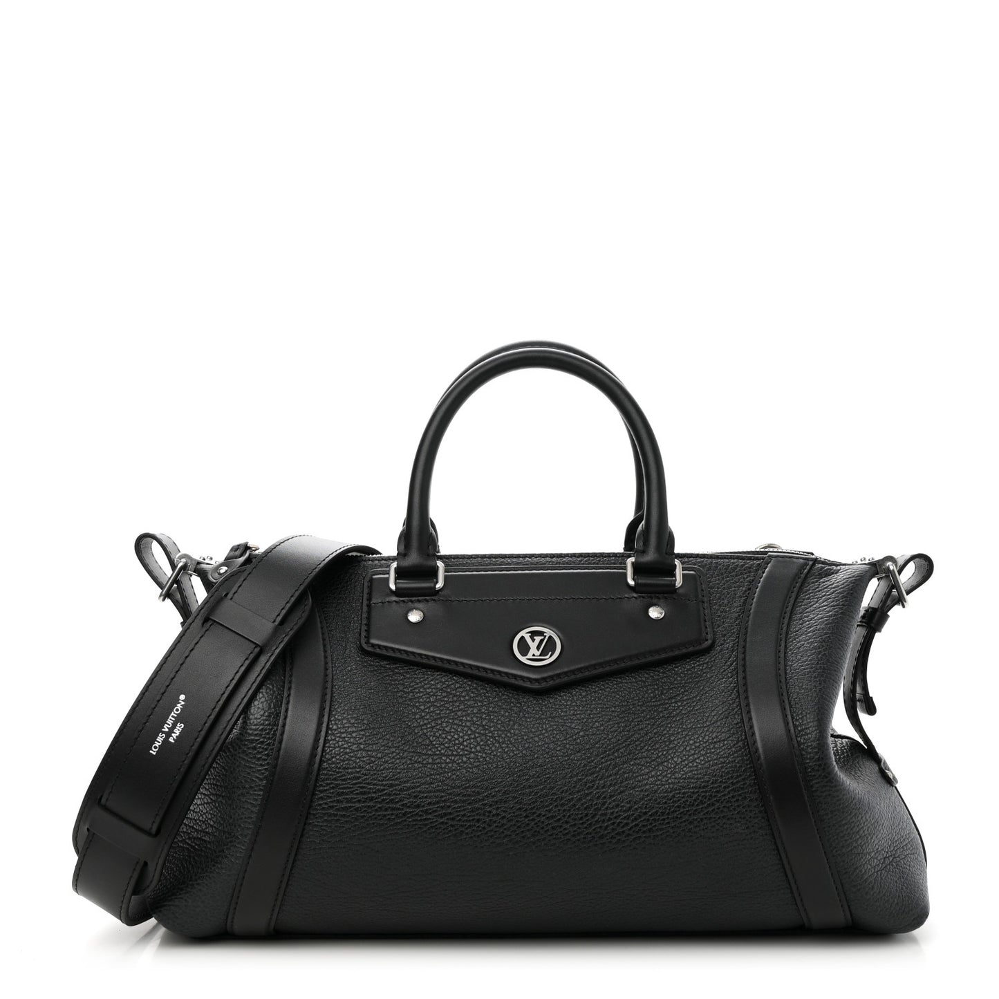 Pixel Lambskin LV Biker MM Black