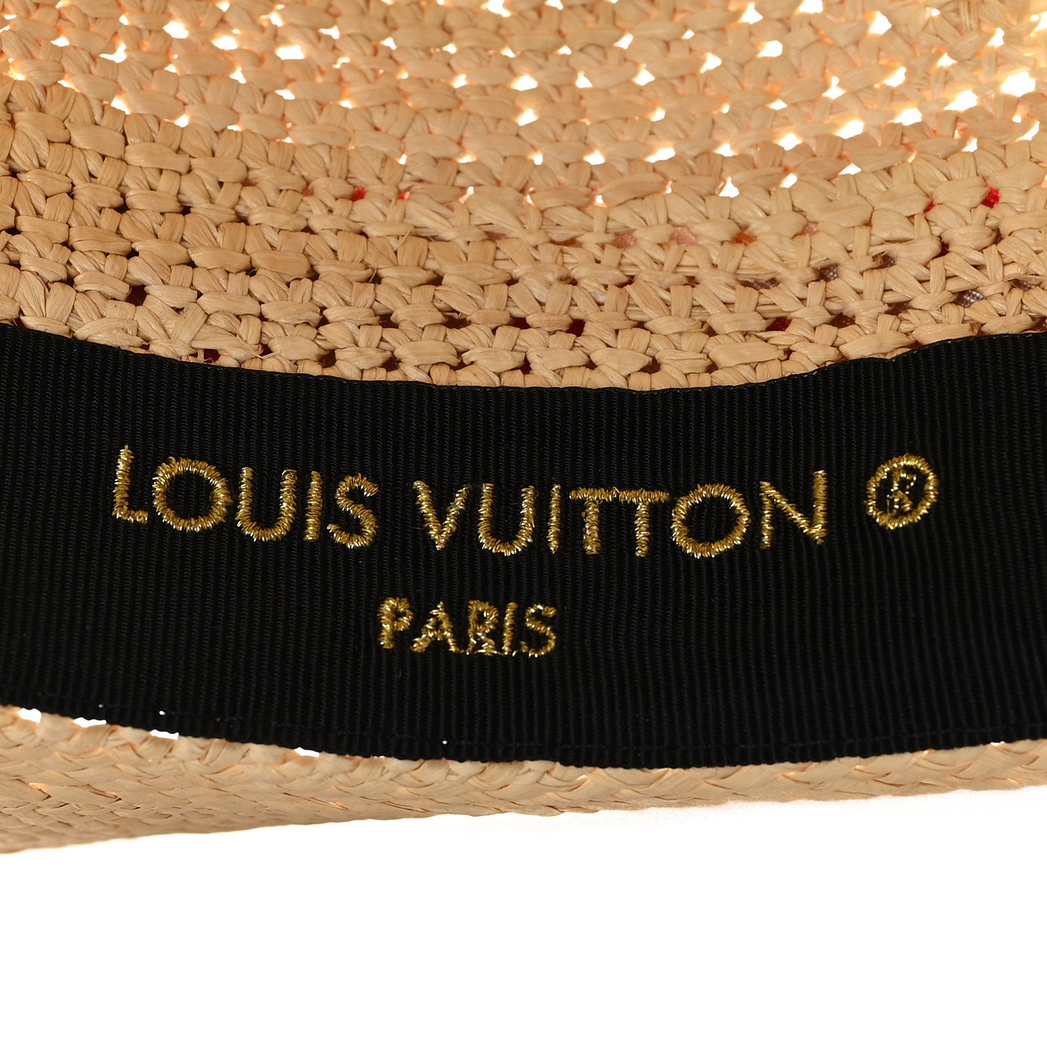 Louis Vuitton Raffia Monogram Tiles By The Pool Panama Hat Coral 8 of 9