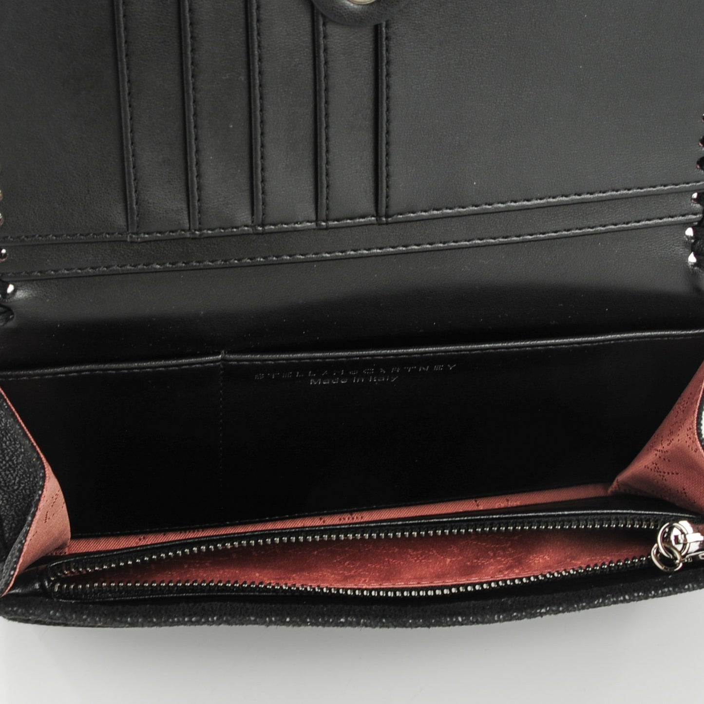 Shaggy Deer Falabella Flap Wallet Black