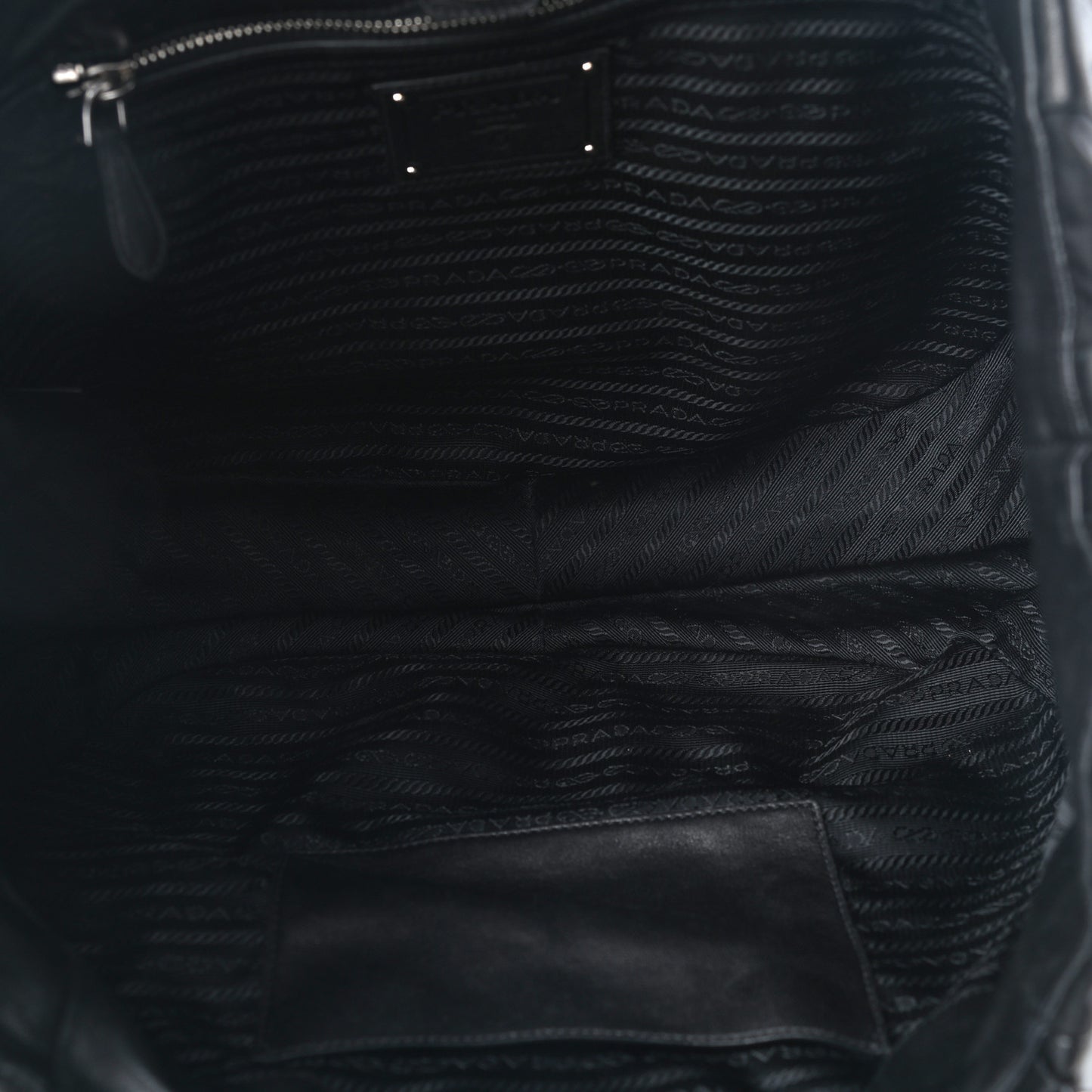 Tessuto Nappa Mordore Tote Black