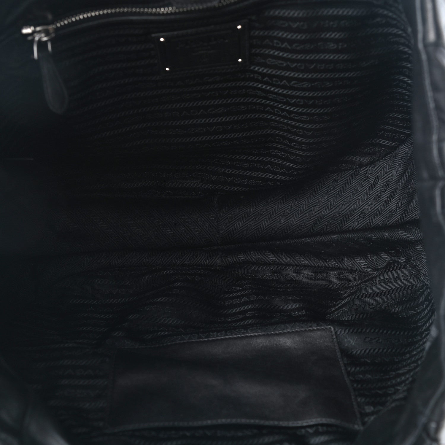 Prada Tessuto Nappa Mordore Tote Black 7 of 8