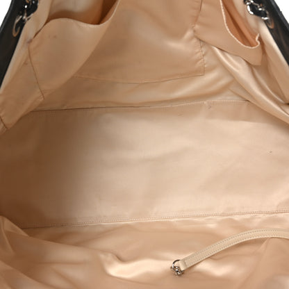 Chanel Lambskin Quilted Large East West Tote Black 5 of 10