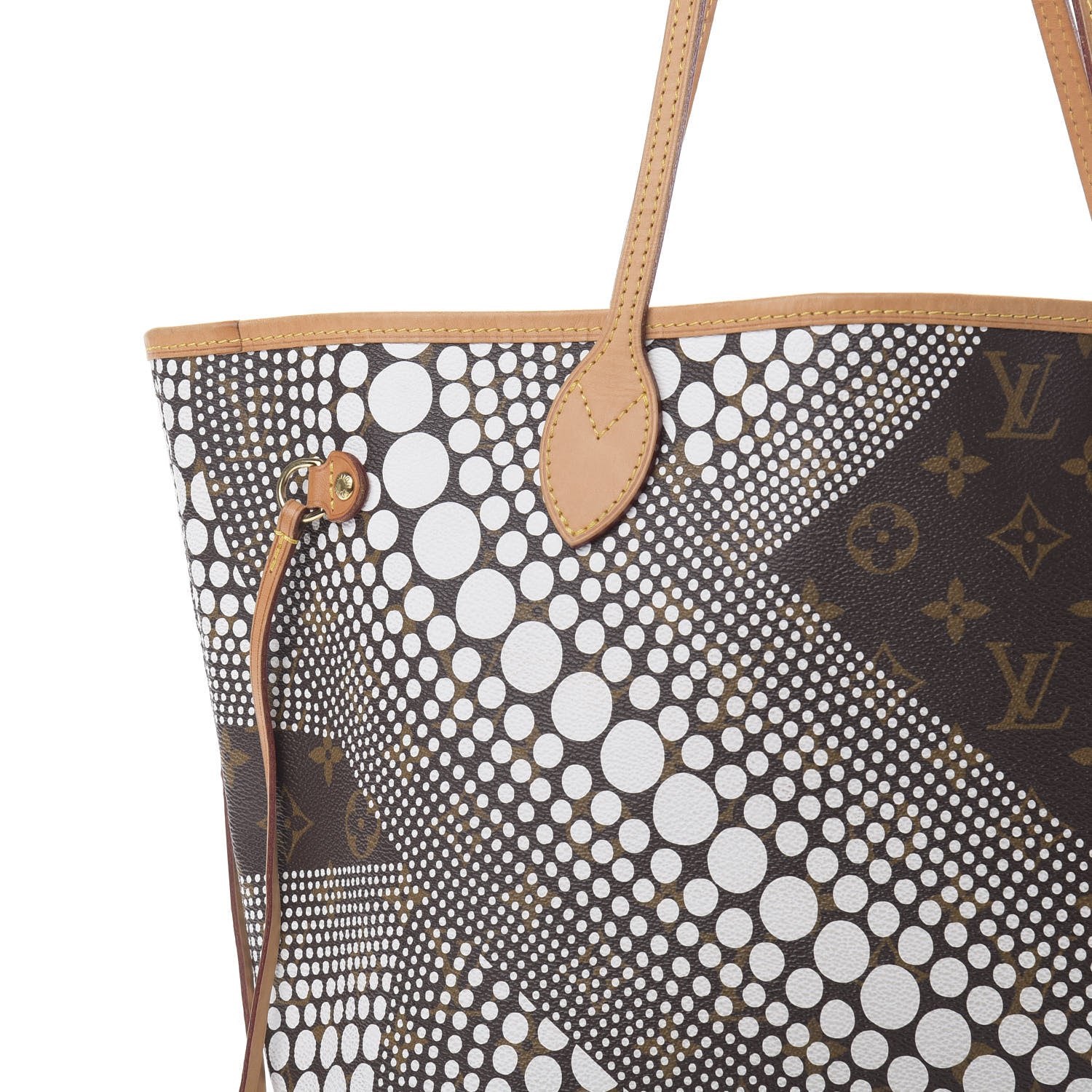 Louis Vuitton Monogram Kusama Waves Neverfull MM White 7 of 14