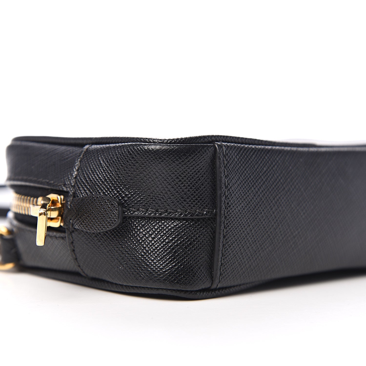 Prada Saffiano Mini Camera Crossbody Bag Black 6 of 8