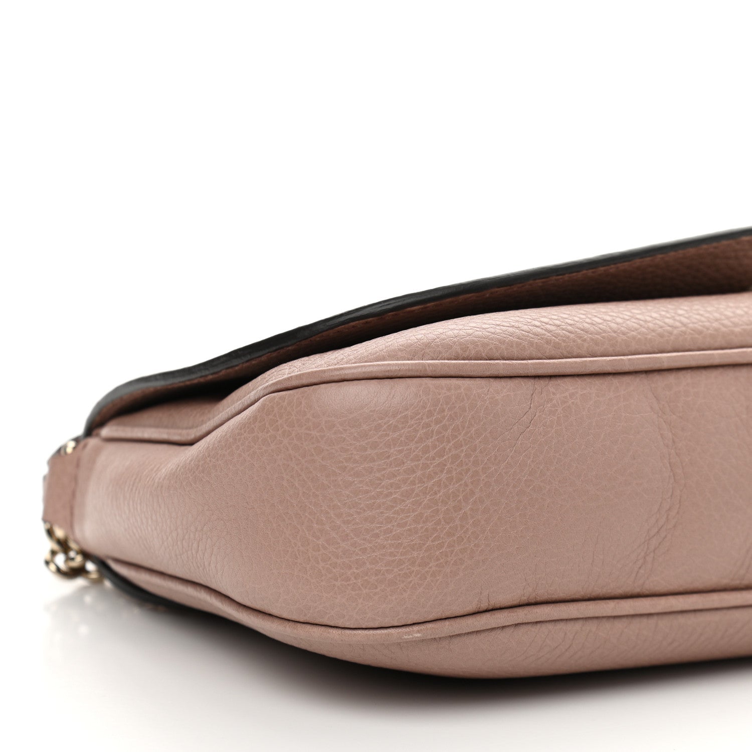 Gucci Pebbled Calfskin Medium Soho Flap Crossbody Pale Pink 8 of 10