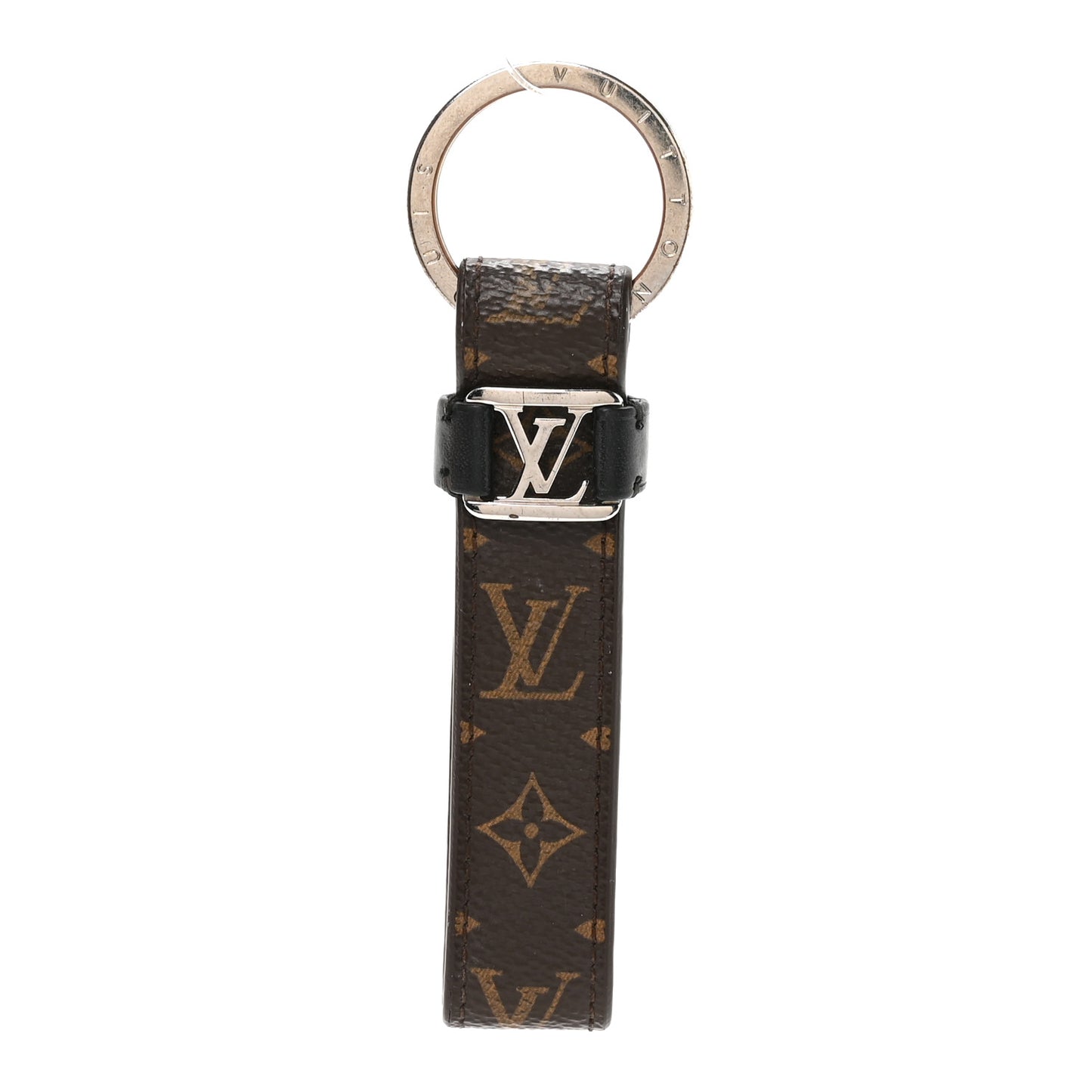 Monogram LV Dragonne Bag Charm Key Holder
