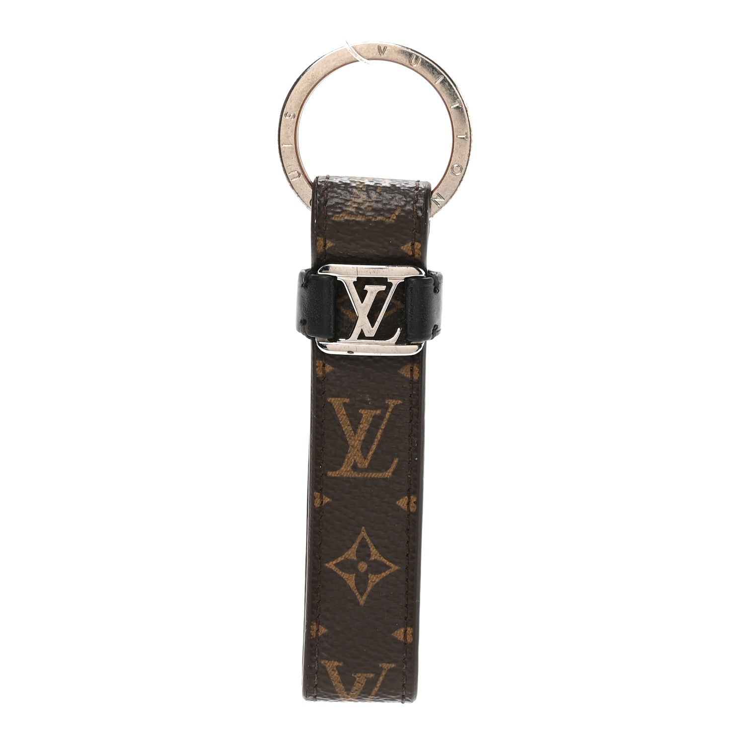 Louis Vuitton Monogram LV Dragonne Bag Charm Key Holder 1 of 4