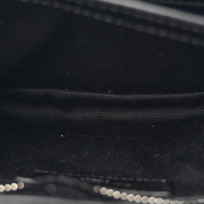 Saint Laurent Calfskin Y Quilted Monogram Toy Loulou Crossbody Bag Black 6 of 12
