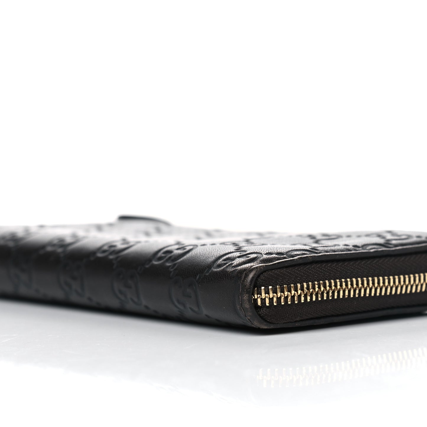 Guccissima Vitello Tender Donna Long Wallet Testa di Moro