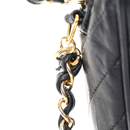 Chanel Lambskin Chevron Quilted Tassel Camera Case Navy 12 of 12