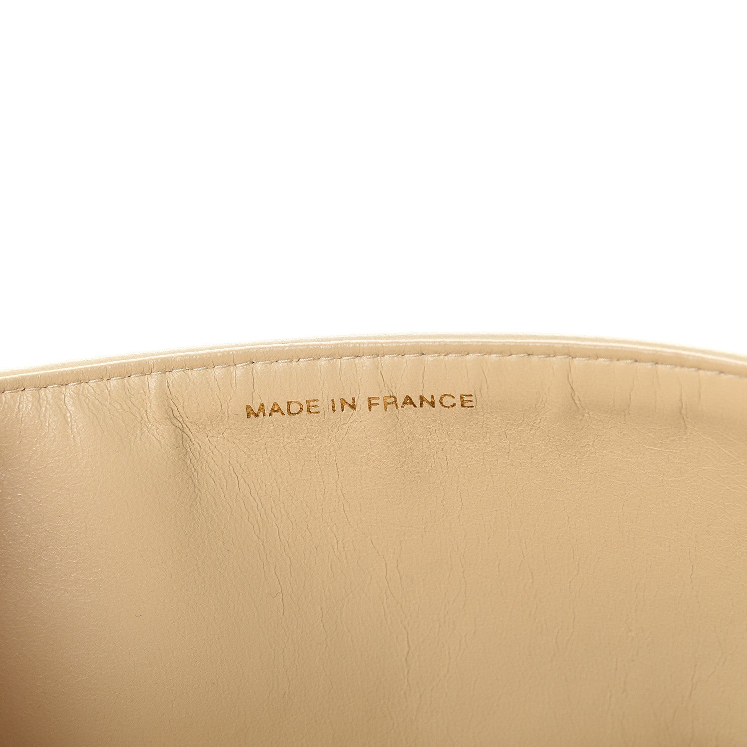 Chanel Lambskin Quilted Medium Double Flap Beige 6 of 9