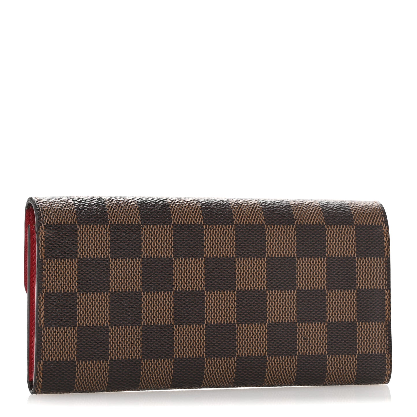Damier Ebene Emilie Wallet Red