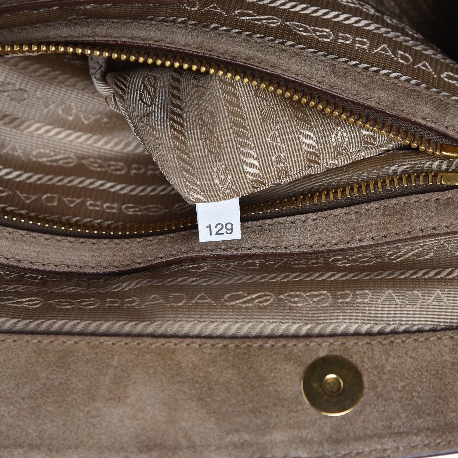 Prada Suede Scamosciato Shoulder Bag 7 of 14