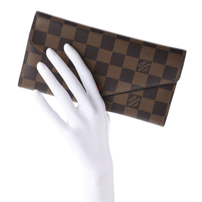 Louis Vuitton Damier Ebene Josephine Wallet Red 3 of 9