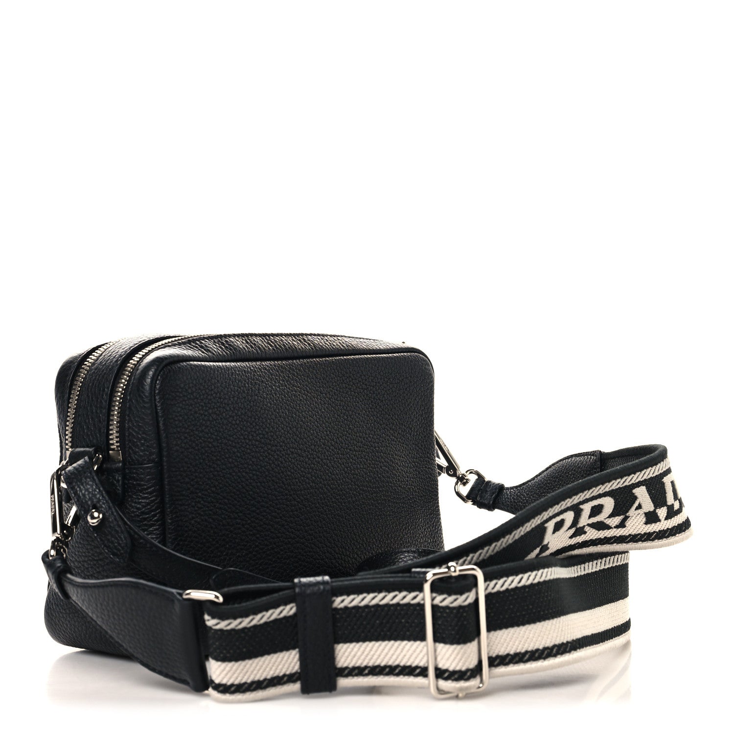 Prada Vitello Daino Soft Camera Crossbody Black 3 of 11