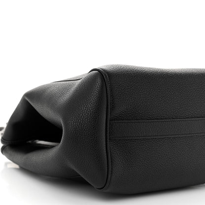 Celine Grained Calfskin Small Folded Cabas Black 9 of 10