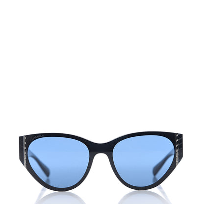 Chanel Acetate Cat Eye Sunglasses 6054 Blue 2 of 8