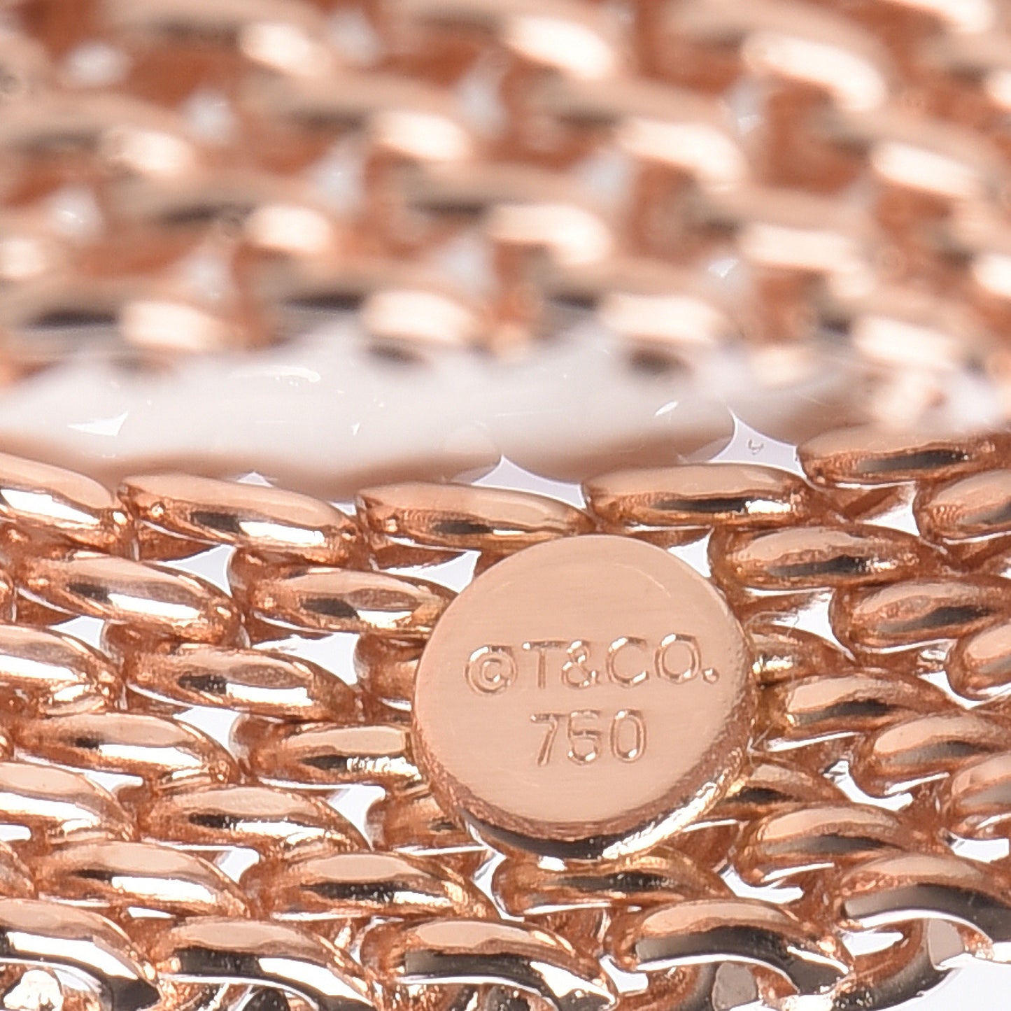18K Rose Gold Somerset Mesh Ring 49 4.75