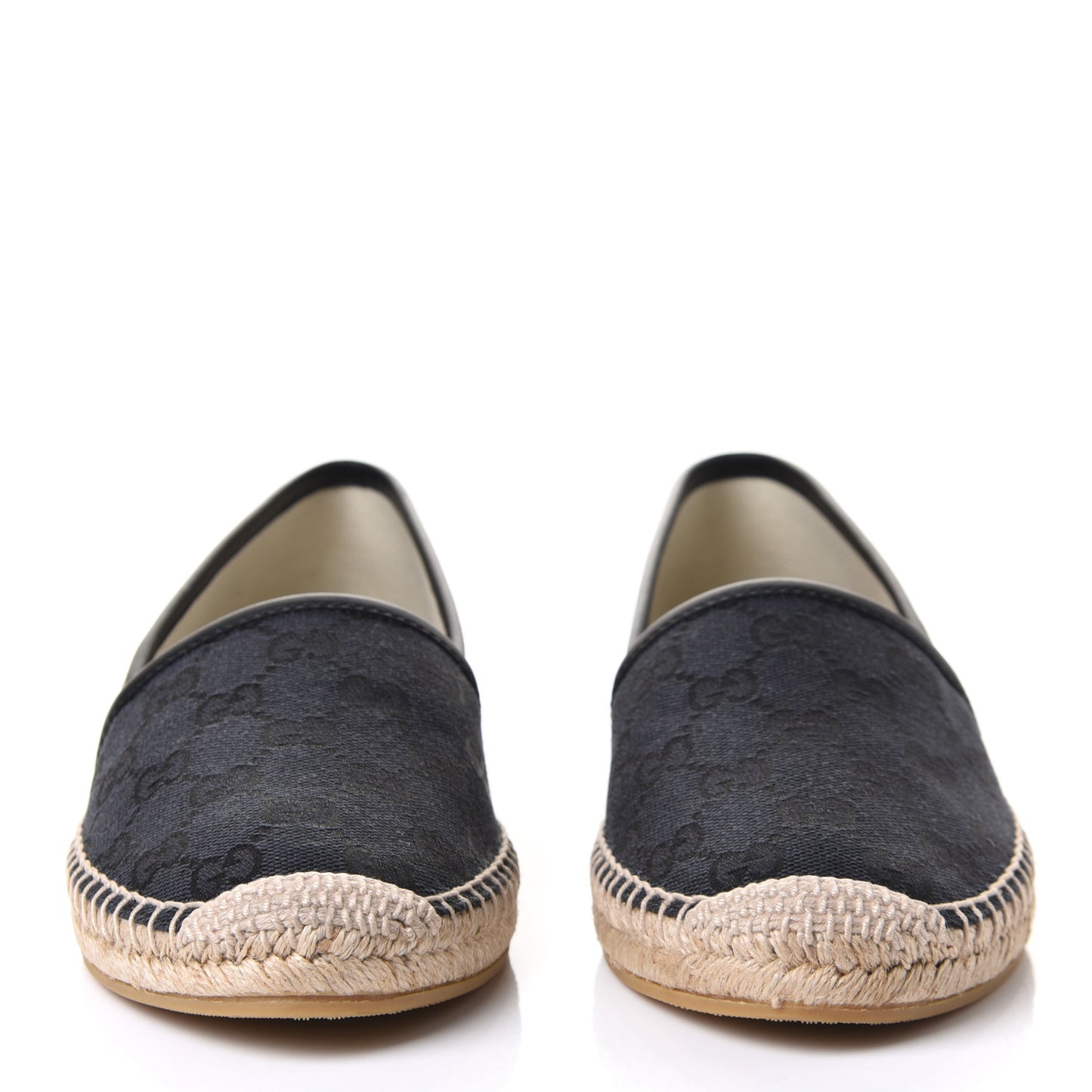 Monogram Espadrilles 38 Black