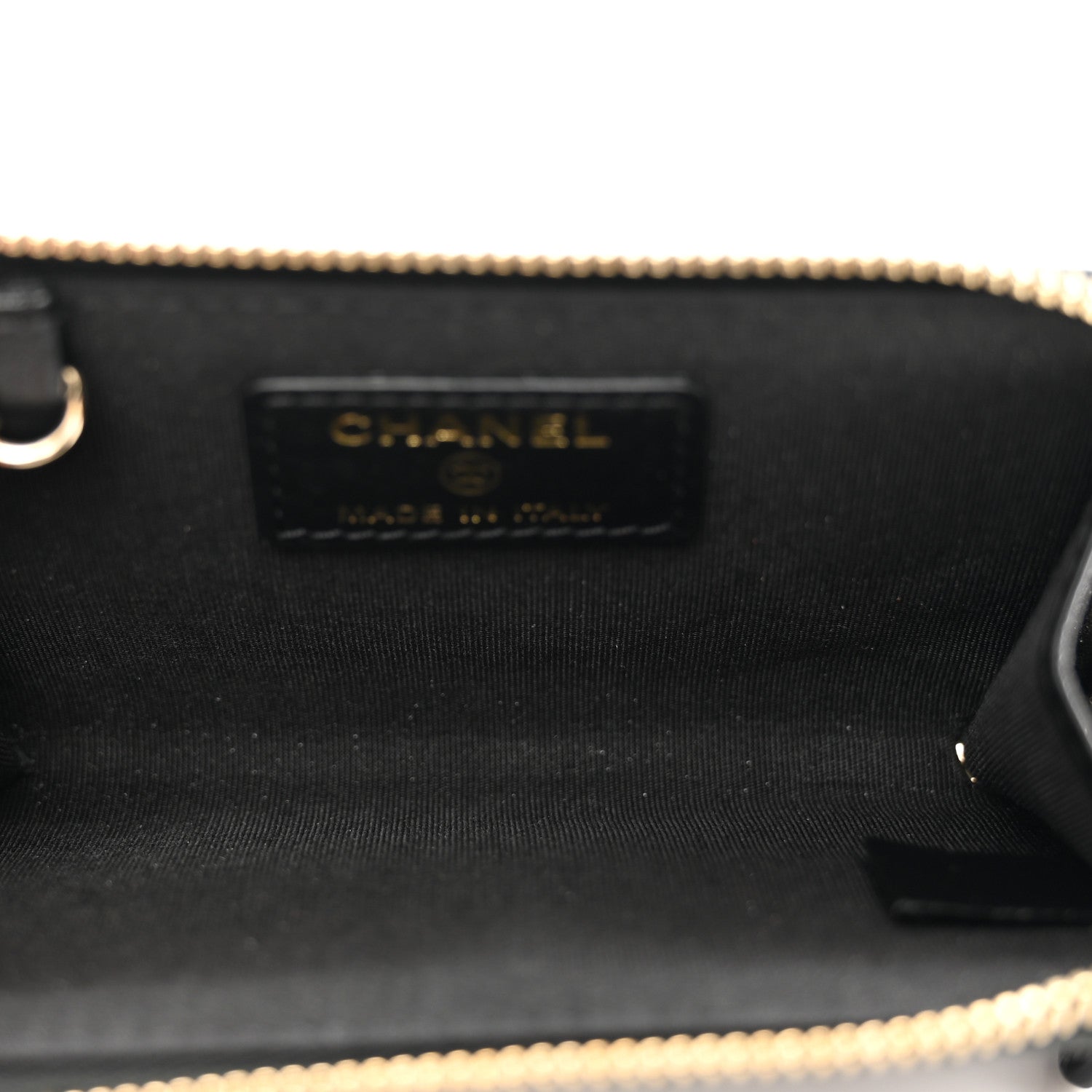 Chanel Caviar Camellia Embossed Key Holder Case Black 5 of 8